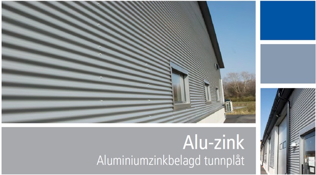 Aluminiumzinkbelagd tunnplåt