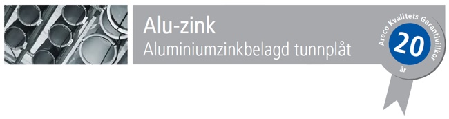 Aluminiumzinkbelagd tunnplåt